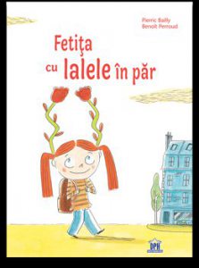 Fetita cu lalele in par