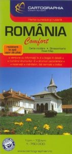 Harta rutiera - Romania comfort