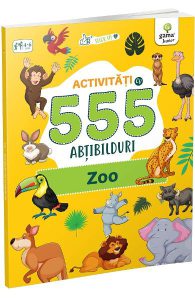 Activitati cu 555 abtibilduri. Zoo
