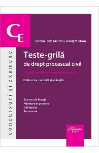 Teste-grila de drept procesual civil. Ed.5