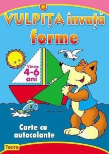 Vulpita invata forme - carte cu autocolante