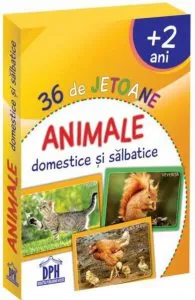 Animale domestice si salbatice - 36 de jetoane