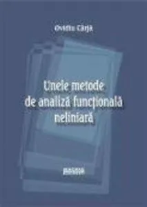 Unele metode de analiza functionala neliniara