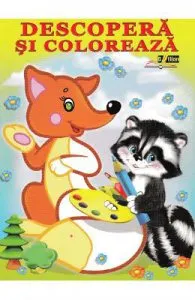 Animale de padure de Descopera si coloreaza