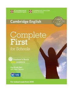 Complete First for Schools Workbook with Answers with Audio CD