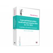 Legea privind procedura insolventei persoanelor fizice nr. 151/2015. Legislatie relevanta si comentarii