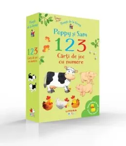 Povești de la fermă. Poppy și Sam. 1, 2, 3. Cărți de joc cu numere de Stephen Cartwright