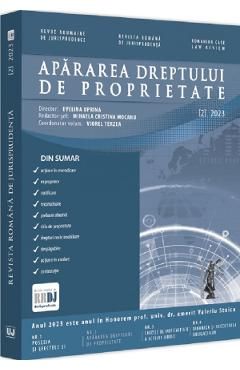 Revista romana de jurisprudenta Nr.2 din 2023. Apararea dreptului de proprietate