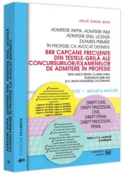 Admitere INPPA. Admitere INM. Admitere SNG. Licența. Examen primire in profesie ca avocat definitiv de Anjie Diana Goh