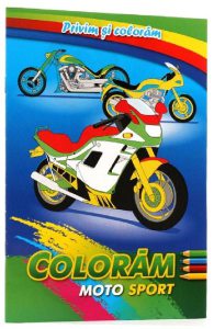 Coloram moto sport. Privim si coloram