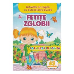 Formeaza imaginea. Fetite zglobii   62 autocolante