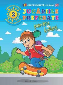Jucariile preferate pentru baieti - Carte bilingva (2-4 ani)
