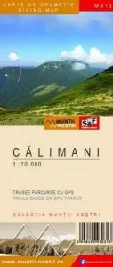 Munții Călimani - Hartă de drumeție - Munții noștri