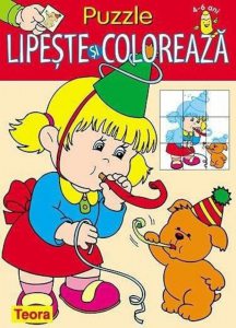 Puzzle - Lipeste si coloreaza 1