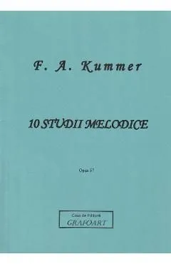 10 studii melodice. Opus 57 pentru violoncel de F. A. Kummer
