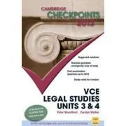 Cambridge Checkpoints VCE Legal Studies Units 3 and 4 2013 de Peter Mountford