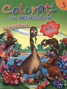 Colorati cu abtibilduri 3 - Dinozauri