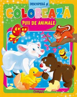 Descopera si coloreaza puii de animale