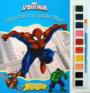 Disney. Spider-man. Să pictăm cu Spider-Man. Carte de colorat cu pensula și acuarele de Disney