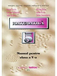 Matematica. Manual pentru clasa a V-a