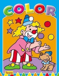Carte de colorat - clovn