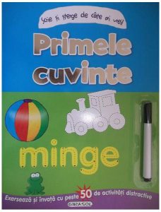 Scrie și șterge de câte ori vrei! Primele cuvinte ( 1 pix)