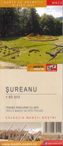 Harta de drumetie. Muntii Sureanu