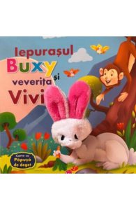 Iepurasul Buxy si veverita Vivi. Carte cu papusa de deget
