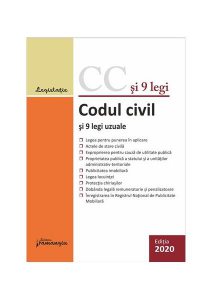 Codul civil și 9 legi uzuale. Actualizat 14 ianuarie 2020