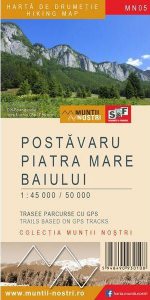Postăvaru. Piatra Mare. Baiului - Hartă de drumeție