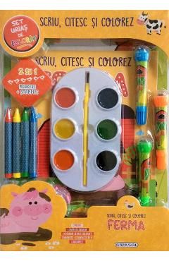 Scriu, citesc si colorez. Ferma
