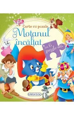 Carte cu puzzle. Motanul incaltat de Autor Anonim