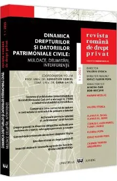 Revista romana de drept privat Nr.1 din 2023 de Autor Anonim