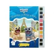 Sa pictam cu Bingo si Rolly. Carte de colorat cu pensula si acuarele de Disney