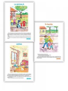 Set 3 carti uriase pentru clasa I - semestrul I ( La scoala, In familie, Iarna )