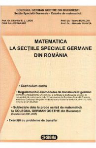Matematica la sectiile speciale germane din romania