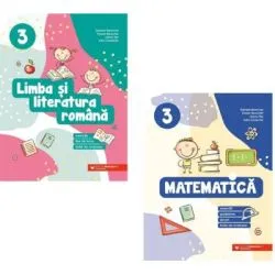 Pachet Limba si literatura romana si Matematica. Exercitii, fise de lucru, teste de evaluare si Exercitii, probleme, jocuri, clasa a 3-a de Daniela Berechet