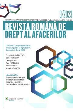 Revista romana de Drept al Afacerilor Nr.3/2023
