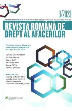 Revista romana de Drept al Afacerilor Nr.3/2023