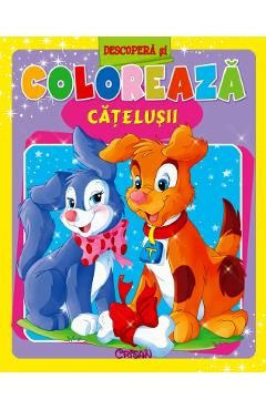 Descopera si coloreaza catelusii