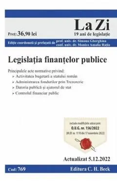 Legislatia finantelor publice Act. 5 decembrie 2022 de Autor Anonim