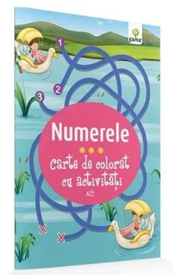 Numerele. Carte de colorat cu activitati
