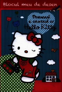 Blocul meu de desen. Deseneaza si coloreaza cu Hello Kitty