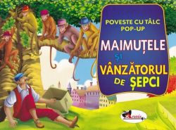 Maimutele si vanzatorul de sepci: Poveste cu talc. Pop-up