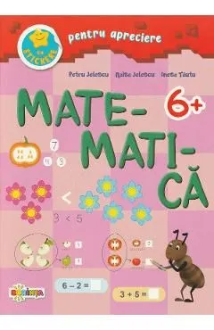 Matematica cu stickere pentru apreciere 6 ani de Inesa Tautu