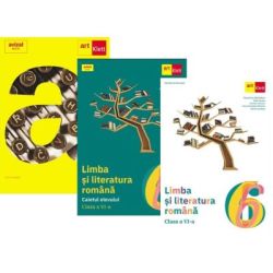 Pachet Limba si literatura romana. Manualul, caietul si cartea mea de gramatica pentru clasa a 6-a