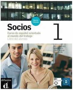 Socios 1 : Libro del alumno   mp3 descargable (A1-A2) de Elena Verdia