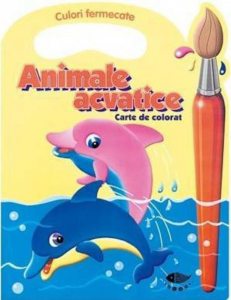 Animale acvatice - carte de colorat