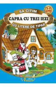 Capra cu trei iezi de Sa citim cu litere de tipar