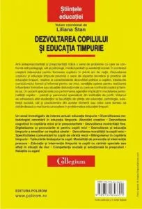Dezvoltarea copilului si educatia timpurie de Liliana Stan